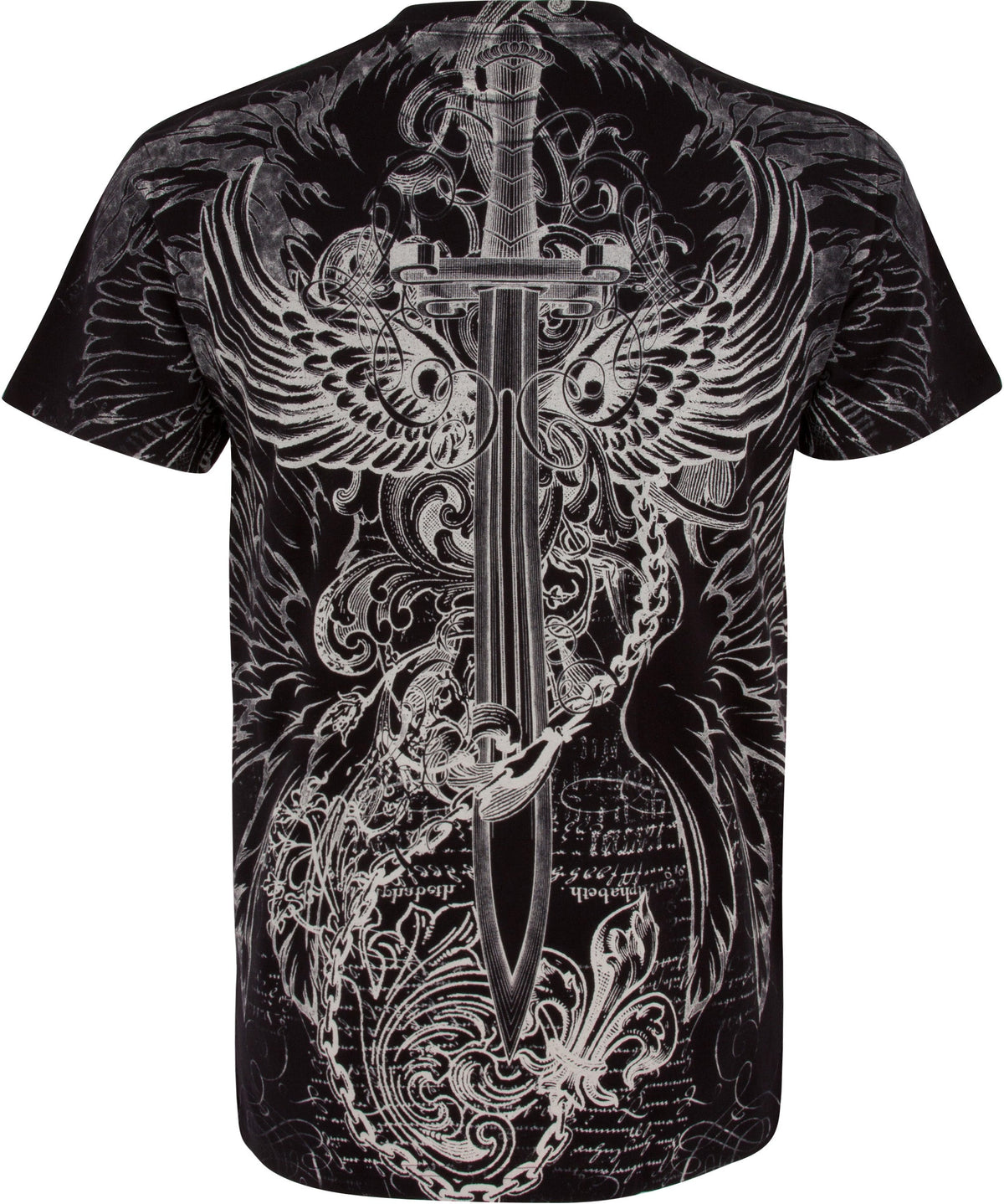 Sakkas Eagle,Sword and Chains Cotton Mens T-Shirt